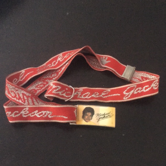 Vintage 1980’s Michael Jackson belt + buckle Lee Made in USA - Picture 2 of 5